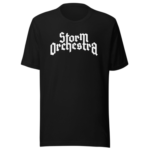 White Logo / Black Tee